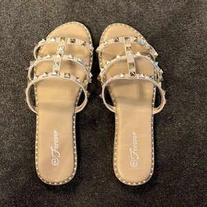 Forever Brand Slide Studded Sandals size 9